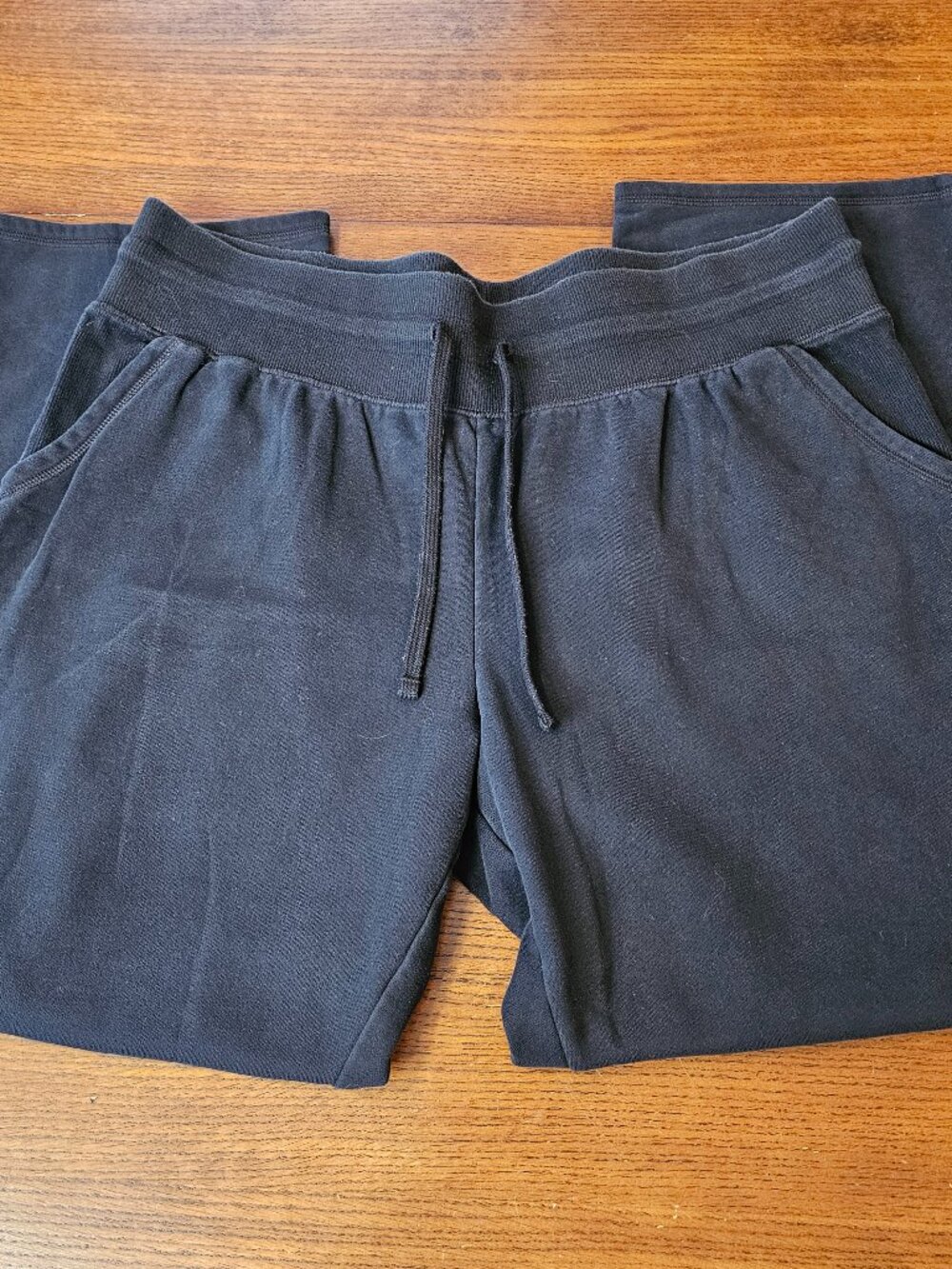 Champion, Plus Size XXL, Black, Wide Waist Band with Tie, Black, Straight Leg